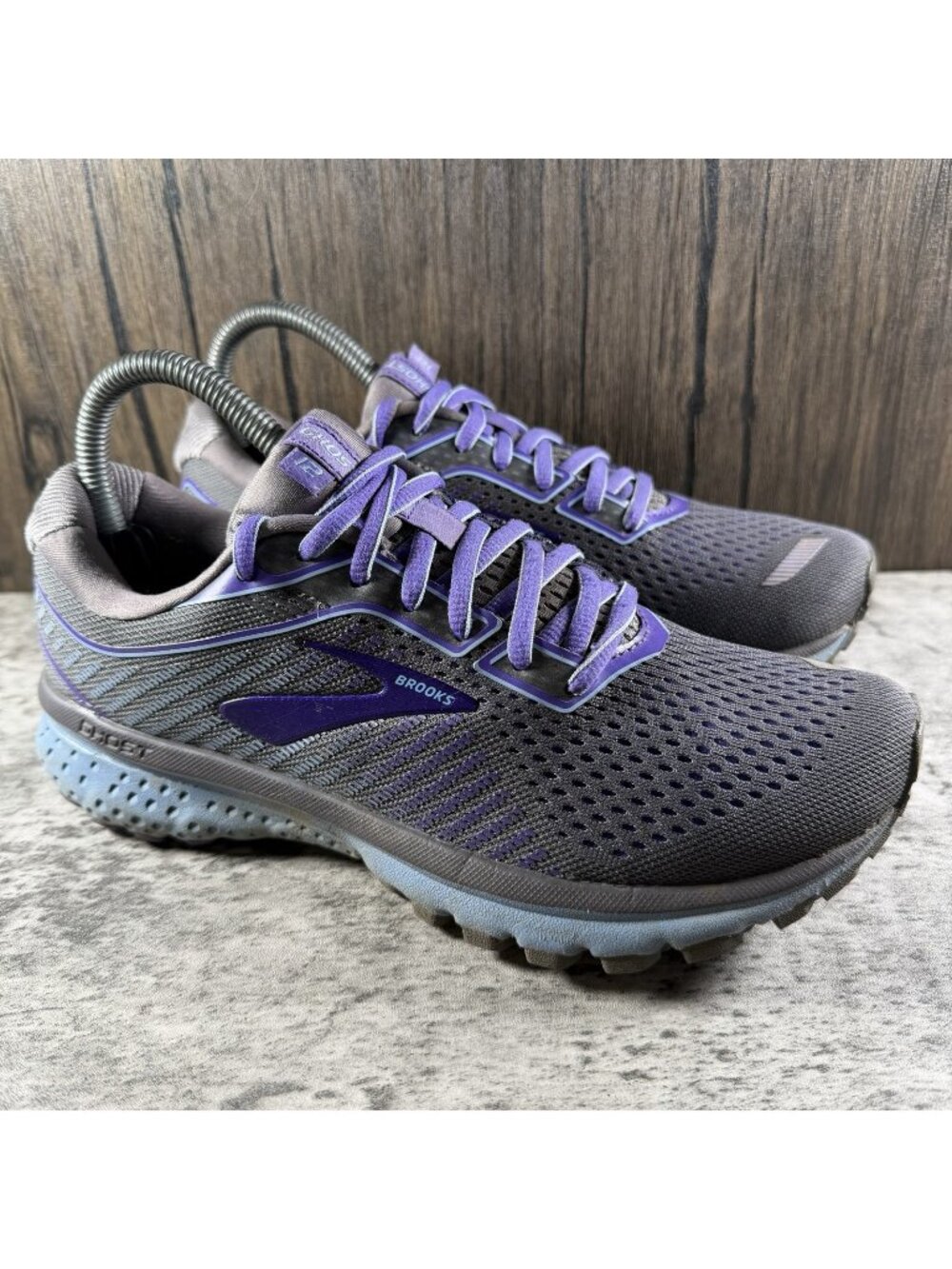 Brooks Womens Sneakers Size 7.5 Ghost Running Purple Gray